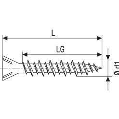 Gix Trockenbauschraube C für Gipsfaser 3,9 x 30