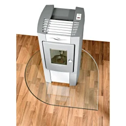 Glasbodenplatte Tropfenform 110 x 110 cm