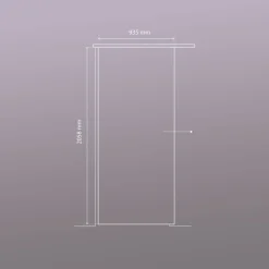 Glasschiebetür NOVA 557 93,5 x 205,8 cm