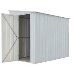 Globel Gerätehaus Lean To 3,4m² silber