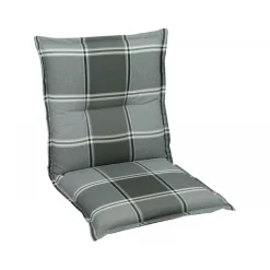 GO-DE Gartenstuhlauflage Dessin 24515 nieder anthrazit kariert 100 cm