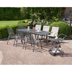 Greemotion Testrut Gartentisch Toulouse ca 140 x 72 x 90 cm