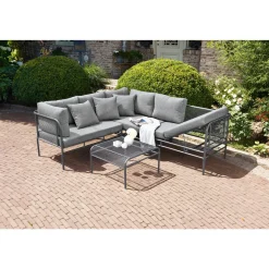 Greemotion Testrut Loungeset Toulouse grau inkl Kissen