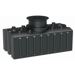 GreenLife Regenwasser-Flachtank, mit Ausgleichsdom und begehbarer Abdeckung, 2.000 L