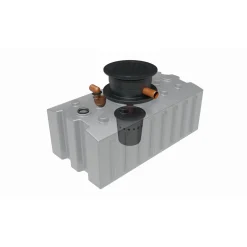 GreenLife Regenwasser-Flachtank, mit Biovitor, 2.000 L