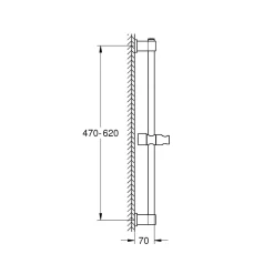 Grohe Brausestange Vitalio Universal 600mm