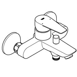 Grohe Einhand-Wannenbatterie Start Edge chrom 15 x 16,8 cm