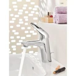Grohe Einhand-Waschtischbatterie Eurostyle S-Size Hebel offen chrom