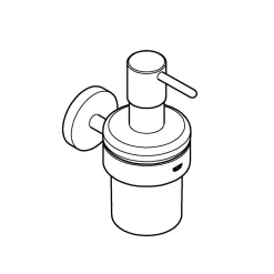 Grohe Halter mit Seifenspender Essentials Durchmesser 7,2 x 12,6 cm