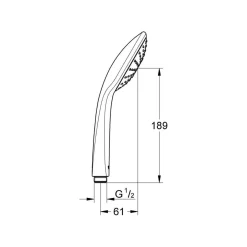 Grohe Handbrause Vitalio Joy 110 Mono 1 Strahlart