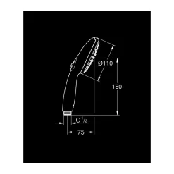 Grohe Handbrause Vitalio Start 110 2 Strahlarten