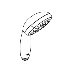 Grohe Handbrause Vitalio Start 100 HB 3 Strahlarten chrom