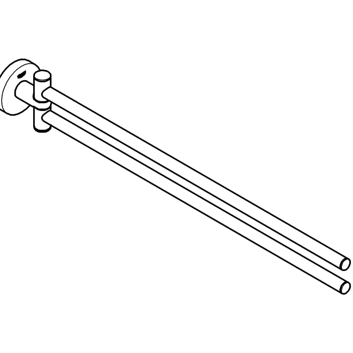 Grohe Handtuchhalter Essentials silber 43,9 x 6,1 cm