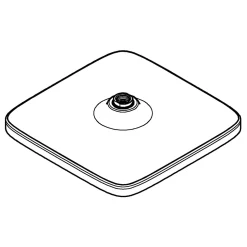 Grohe Kopfbrause Vitalio Comfort 250 silber 1 Strahlarten