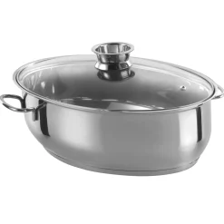 GSW Edelstahl Multibräter oval 38cm, 3 in 1