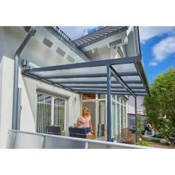 gutta Terrassenüberdachung Standard anthrazit 3,06 x 3,06 m