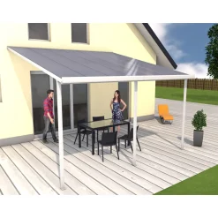 gutta Terrassenüberdachung Standard weiß 426 x 406 cm