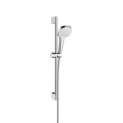 Hansgrohe Brauseset Croma Select E 110 Vario mit Brausestange 65 cm chrom-weiß