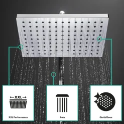 Hansgrohe Duschsystem Vernis Shape mit Thermostat chrom