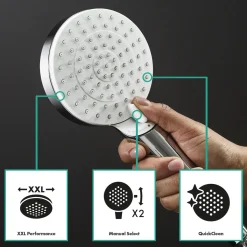 Hansgrohe Duschsystem Vernis Shape mit Thermostat chrom