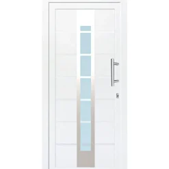 Haustür Kunststoff T84 weiß 100 x 210 cm Anschlag rechts