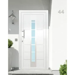 Haustür Kunststoff T84 weiß 100 x 210 cm Anschlag rechts