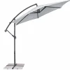 Haveson Ampelschirm Salerno 300 cm silber/grau