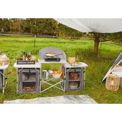 Haveson Camping-Multifunktionstisch Aluminium klappbar
