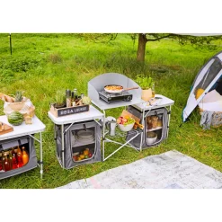 Haveson Camping-Multifunktionstisch Aluminium klappbar