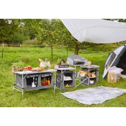 Haveson Camping-Multifunktionstisch Aluminium klappbar