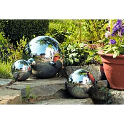 Haveson Dekokugel Durchmesser 10 cm Edelstahl