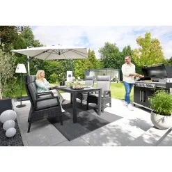 Haveson Gartentisch Bergamo BxHxT 160 x 74 x 90 cm