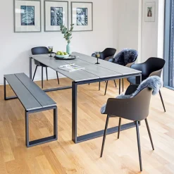 Haveson Kunststoff-Sessel Madeira schwarz