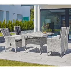 Haveson Positionssessel Milano grau-meliert