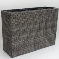 Haveson Raumteiler Lotus 80 x 59 x 28 cm grau