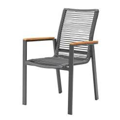 Haveson Stapelsessel Rondo grau