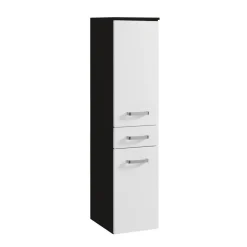 HELD Midischrank 30 graphitgrau-weiß Hochglanz