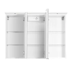 HELD Spiegelschrank 90 weiß 3 Spiegeltüren