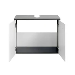 HELD Unterbeckenschrank 70 graphitgrau-weiß 2Türen