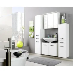 HELD Unterbeckenschrank 60 Hochglanz weiß Hochglanz