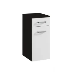 HELD Unterschrank 30 graphitgrau-weiß 1Tür 1Auszug Softclose