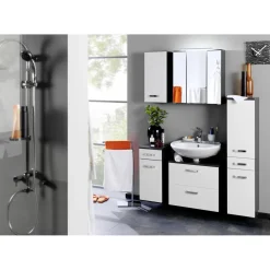 HELD Unterschrank 30 graphitgrau-weiß 1Tür 1Auszug Softclose