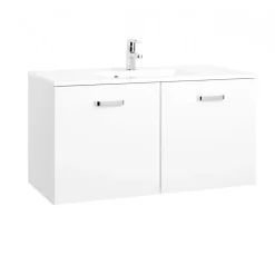 HELD Waschtisch 100 weiß Hochglanz 2 Türen