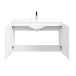 HELD Waschtisch 90 weiß Hochglanz 2 T&uumlren