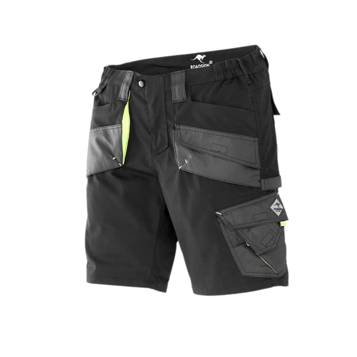 Herren-Arbeits-Shorts schwarz/gelb Größe 54