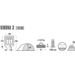 High Peak Zelt Kiruna 3