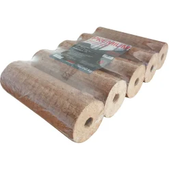 Holzbriketts Premium 10kg rund m.Lochhell, PE folierte