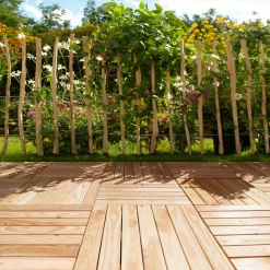 Holzfliese Lärche 50 x 50 cm