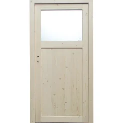 Holz-Nebeneingangstür NET 05 Fichte DIN links