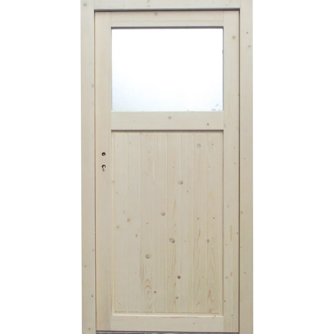 Holz-Nebeneingangstür NET 05 Fichte DIN links
